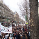 Manifestation de la santé et des lycéens à Paris le 15 février 2005 photo n°23 