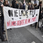 Manifestation de soutien au CLE d'Hérouville le 16 février 2011 photo n°3 
