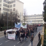 manifestation des IUT contre la LRU le 16 décembre 2008 photo n°4 
