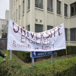 Rassemblement de soutien au personnel précaire de l'université le 18 mars 2011 photo n°1 