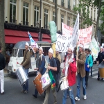 manifestation pour la défense de l'école publique à Paris le 18mai 2008 photo n°8 