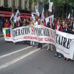 manifestation pour la défense de l'école publique à Paris le 18mai 2008 photo n°14 