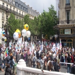manifestation pour la défense de l'école publique à Paris le 18mai 2008 photo n°17 