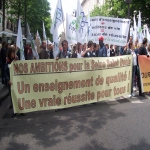 manifestation pour la défense de l'école publique à Paris le 18mai 2008 photo n°19 