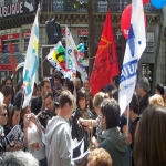 manifestation pour la défense de l'école publique à Paris le 18mai 2008 photo n°37 