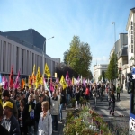 Manifestation pour la dfense des retraites et des services publics le 18 octobre 2007 photo n25 