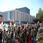 Manifestation pour la dfense des retraites et des services publics le 18 octobre 2007 photo n27 