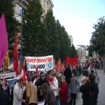 Manifestation pour la dfense des retraites et des services publics le 18 octobre 2007 photo n59 