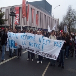 manifestation lycéenne contre les réforme Darcos le 18 décembre 2008 photo n°1 