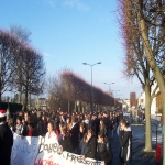 manifestation lycéenne contre les réforme Darcos le 18 décembre 2008 photo n°44 