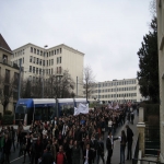 Manifestation contre les réformes universitaires le 19 février 2009 photo n°4 