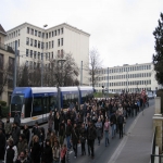 Manifestation contre les réformes universitaires le 19 février 2009 photo n°7 