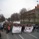 Manifestation contre les réformes universitaires le 19 février 2009 photo n°15 