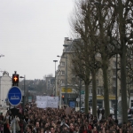 Manifestation contre les réformes universitaires le 19 février 2009 photo n°46 