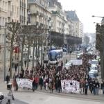 Manifestation contre les réformes universitaires le 19 février 2009 photo n°48 
