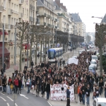 Manifestation contre les réformes universitaires le 19 février 2009 photo n°49 