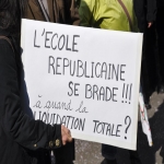 Manifestation contre la destruction du service public d'éducation le 19 mars 2011 photo n°2 
