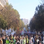manifestation pour la défense de l'école publique à Paris le 19 octobre 2008 photo n°9 