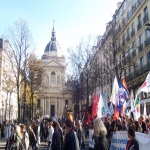 manifestation pour la défense de l'école publique à Paris le 19 octobre 2008 photo n°16 