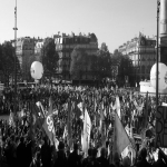 manifestation pour la défense de l'école publique à Paris le 19 octobre 2008 photo n°29 