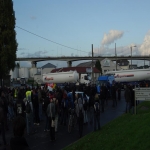 Evacuation des dépôts de carburant de Caen le 19 octobre 2010 photo n°18 
