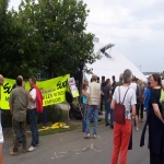 Rassemblement des salariés d'Euromoteurs le 22 juillet 2004 photo n°1 
