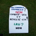 Action symbolique des étudiants en géographie contre la LRU le 23 février 2009 photo n°38 