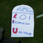 Action symbolique des étudiants en géographie contre la LRU le 23 février 2009 photo n°46 