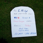 Action symbolique des étudiants en géographie contre la LRU le 23 février 2009 photo n°57 