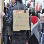 Manifestation interprofessionnelle pour la dfense des salaires et des retraites le 23 mars 2010 photo n1 