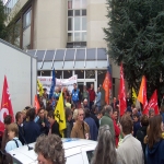 manifestation contre la privatisation de la Poste le 23 septembre 2008 photo n°1 