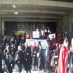 Rassemblement des magistrats et avocats le 23 octobre 2008 photo n°6 