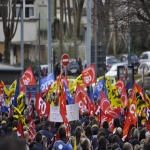 Manifestation des facteurs contre la pause mridienne obligatoire le 24 fvrier 2015 photo n5 