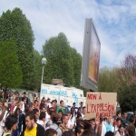Manifestation contre l'expulsion d'un lycen le 24 avril 2007 photo n24 