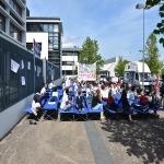 Rassemblement contre la fermeture du centre d'hébergement d'urgence de la Charité le 24 avril 2018 photo n°1 