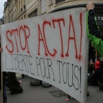 Manifestation contre l'ACTA le 25 février 2012 photo n°3 