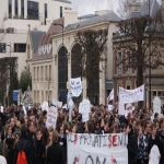 Manifestation contre les réformes universitaires le 26 février 2009 photo n°24 