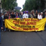 manif pour la régularisation des sans-papiers à Paris le 26 août 2006 photo n°21 