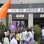 Manifestation au CHU contre la venue de Roselyne Bachelot le 27 septembre 2010 photo n21 