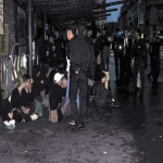Evacuation du thtre municipal par la police le 30 juin 2003 photo n4 