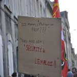 Manifestation contre les suppressions de postes dans l'Éducation nationale le 31 janvier 2012 photo n°1 
