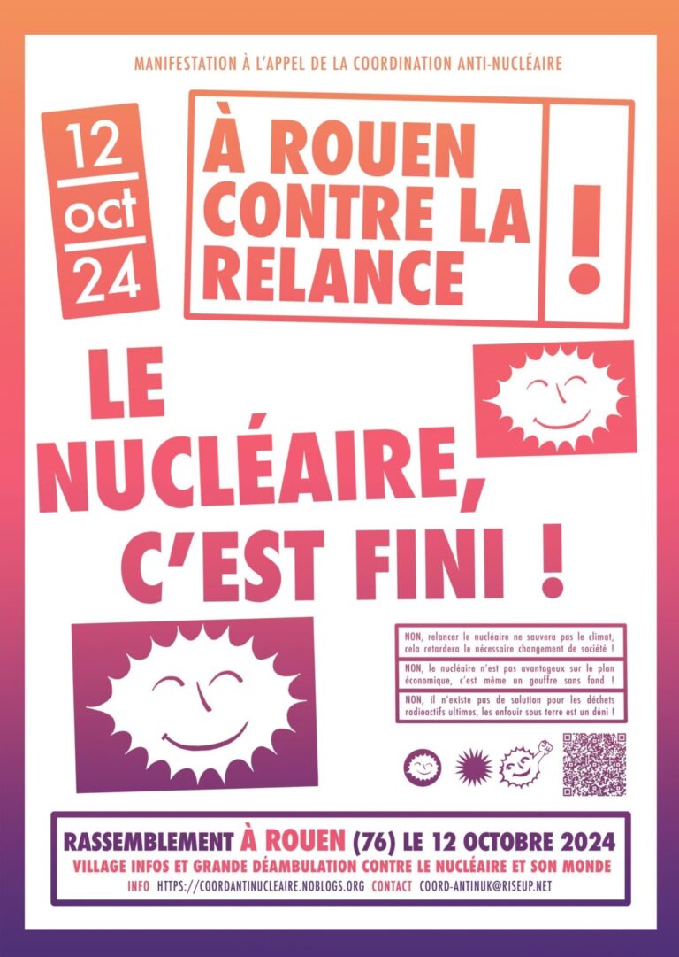 Manifestation anti-nucléaire à Rouen