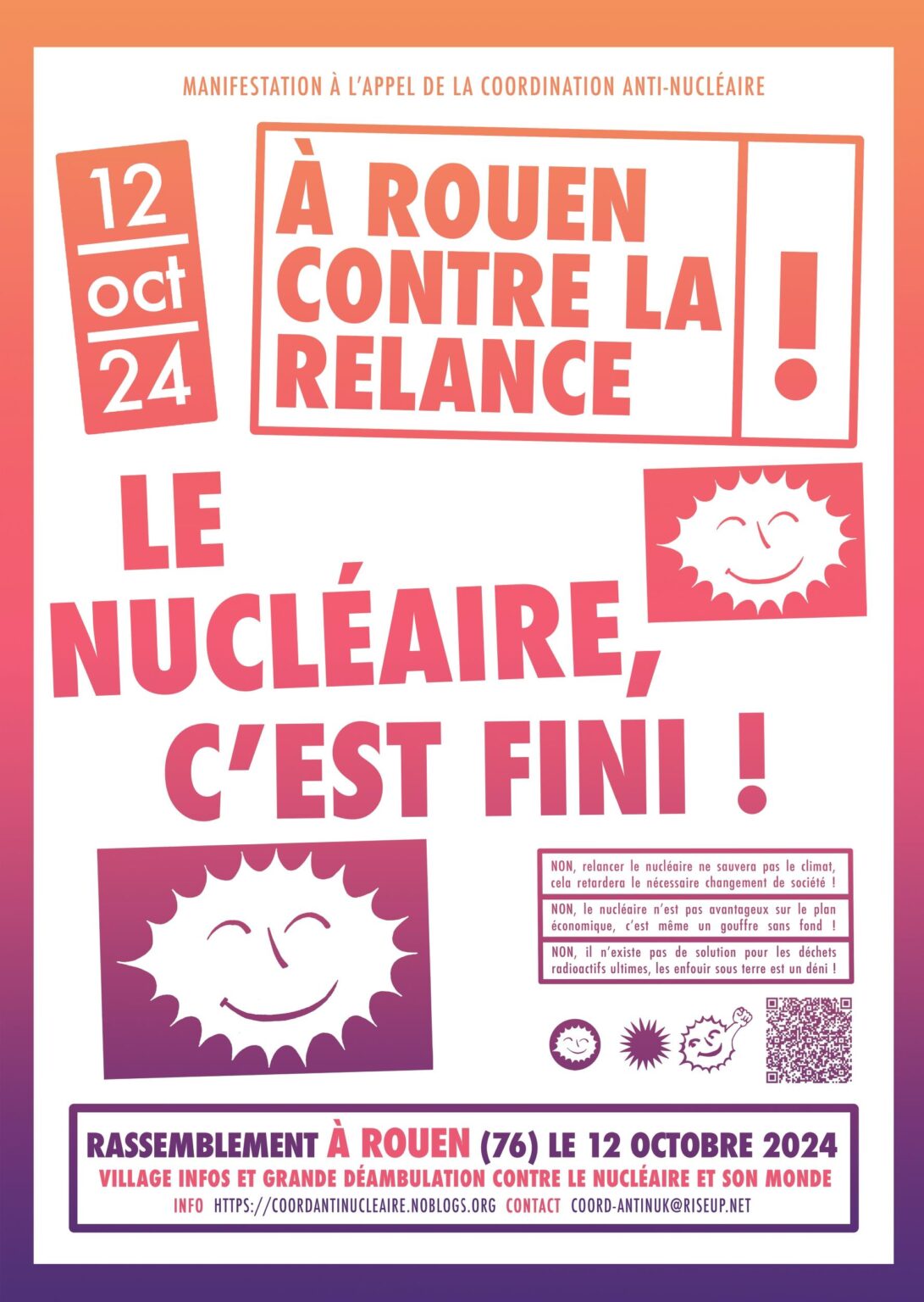 Manifestation anti-nucléaire à Rouen