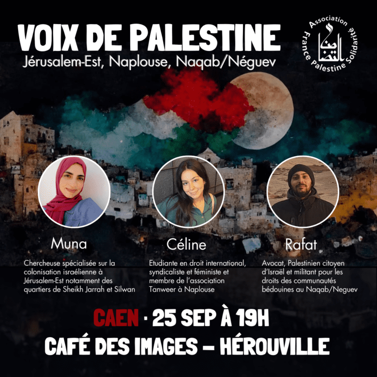 Projection "Voix de Palestine" au café des images 25 septembre 19h00