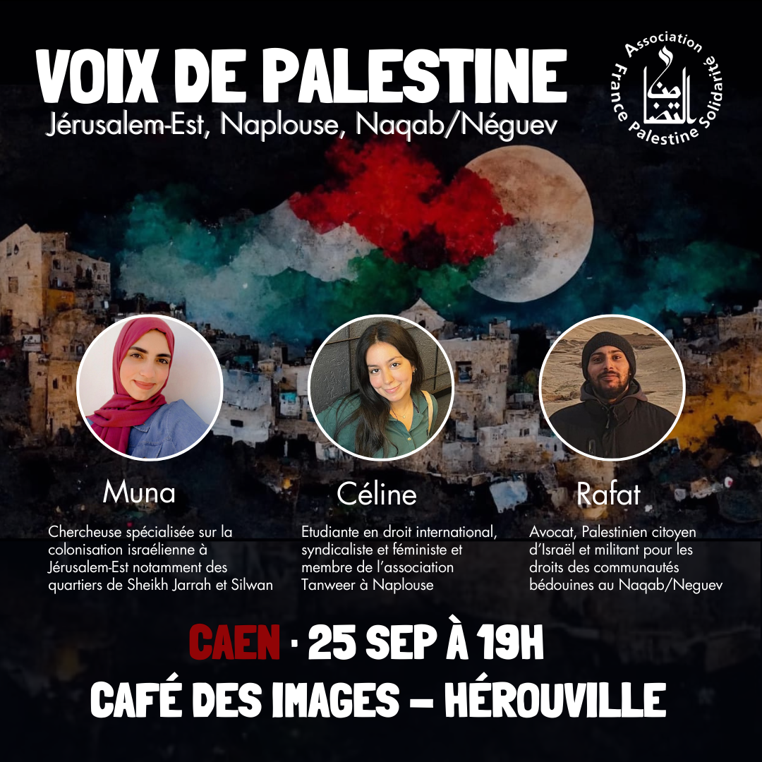 Projection "Voix de Palestine" au café des images 25 septembre 19h00