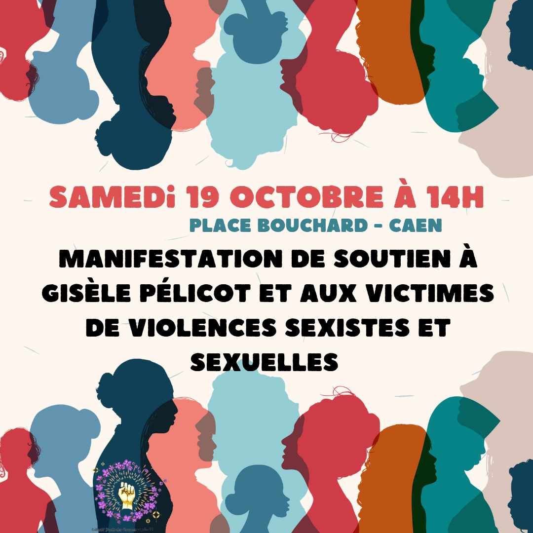 Manifestation de soutien à Gisèle Pélicot et aux victimes de violences sexistes et sexuelles