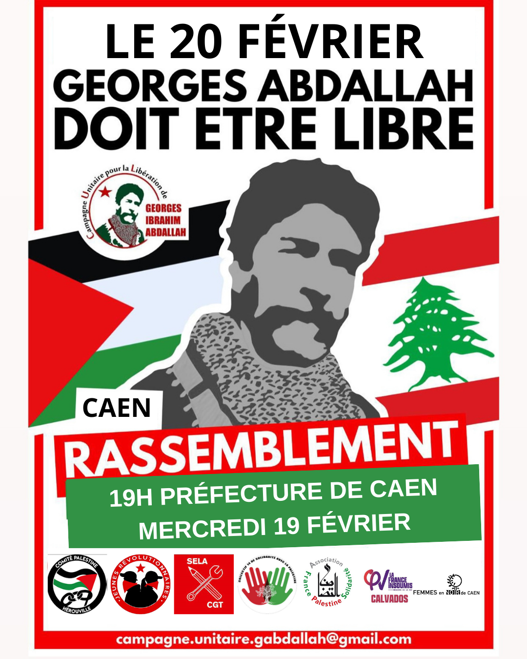 Manifestation pour la libération de Georges Abdallah