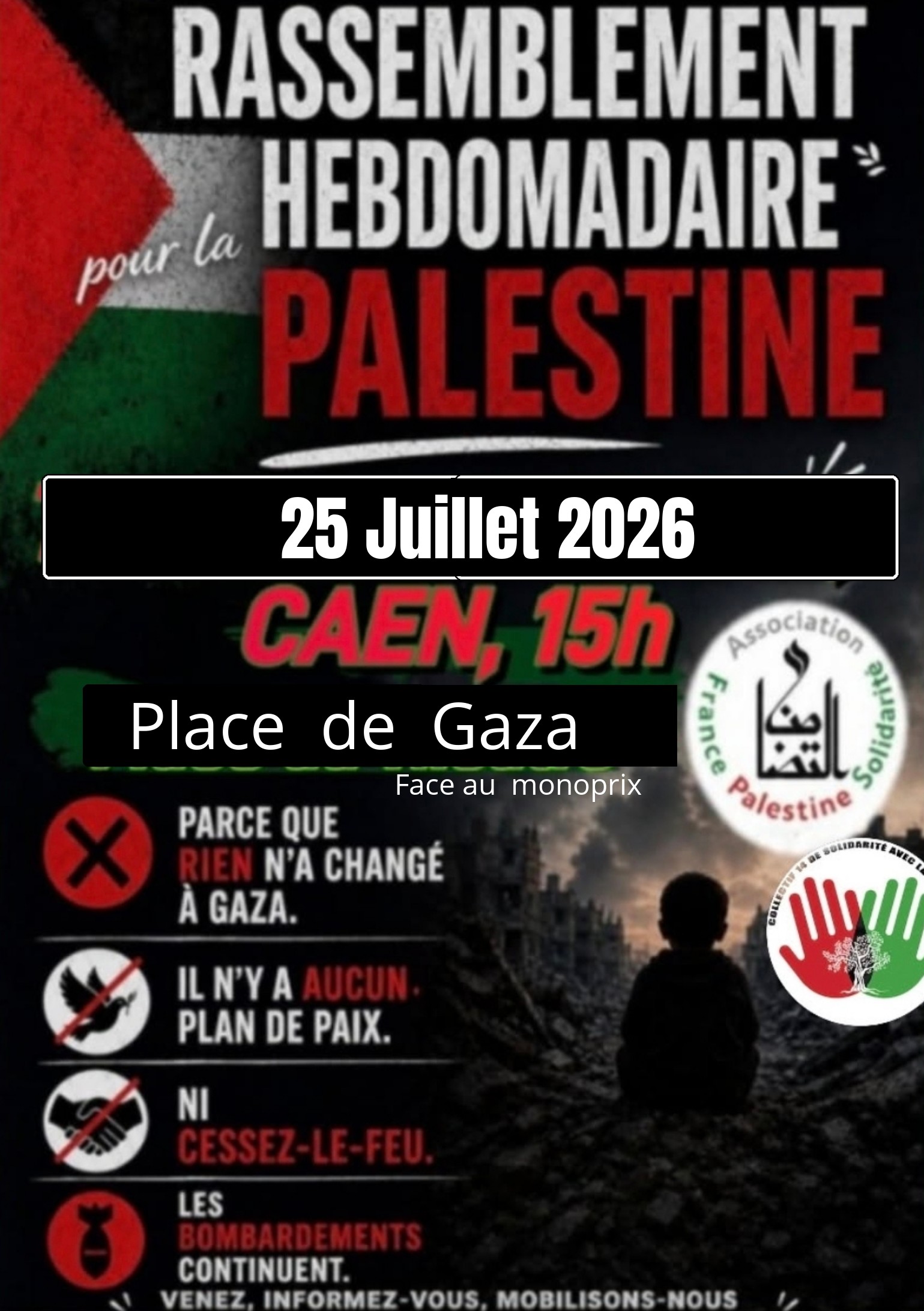 Manifestation de soutien à la Palestine